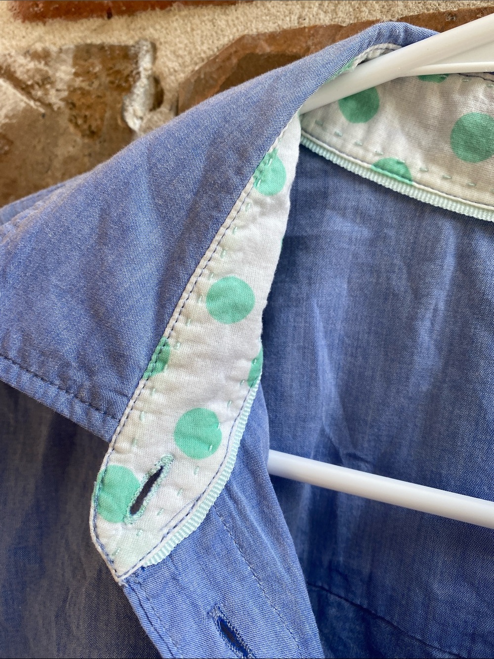 Boden 100% Cotton Button Down in light blue Size 8L - Picture 6 of 14